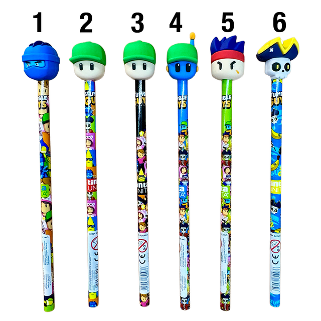 tintaUNITA STUMBLE GUYS - Matita con topper 3D