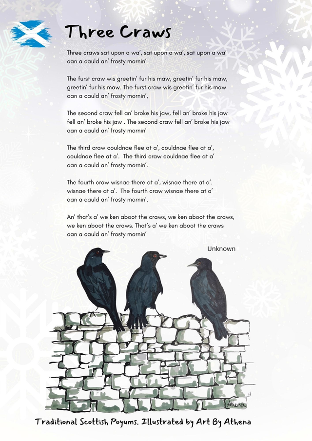 Traditional Scottish Poyum: Three Craws