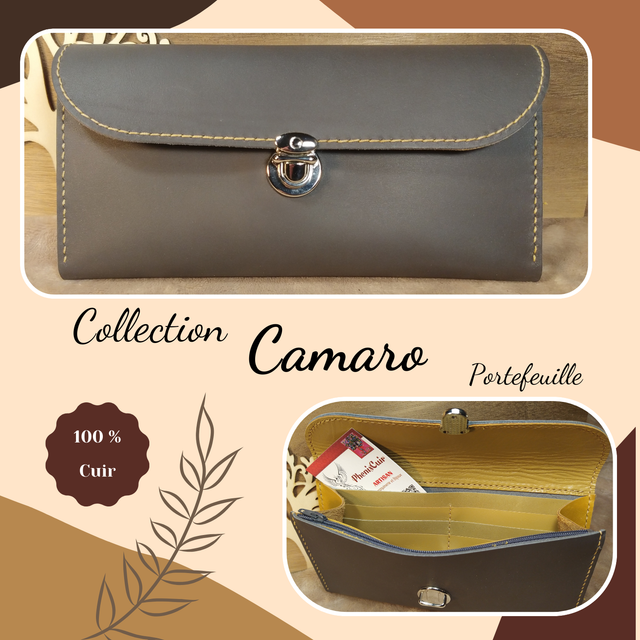 CAMARO portefeuille - Gris mat