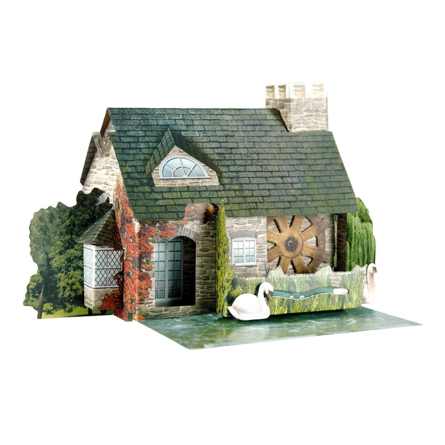 Pop-Up Watermill Card