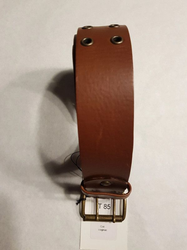 Ceinture femme cuir Faune &quot;Atelier de Création&quot; cognac Taille 85 à 90