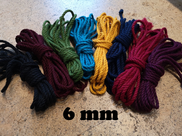 Jute Seil 6mm / 8 Meter --- 4 plus 1