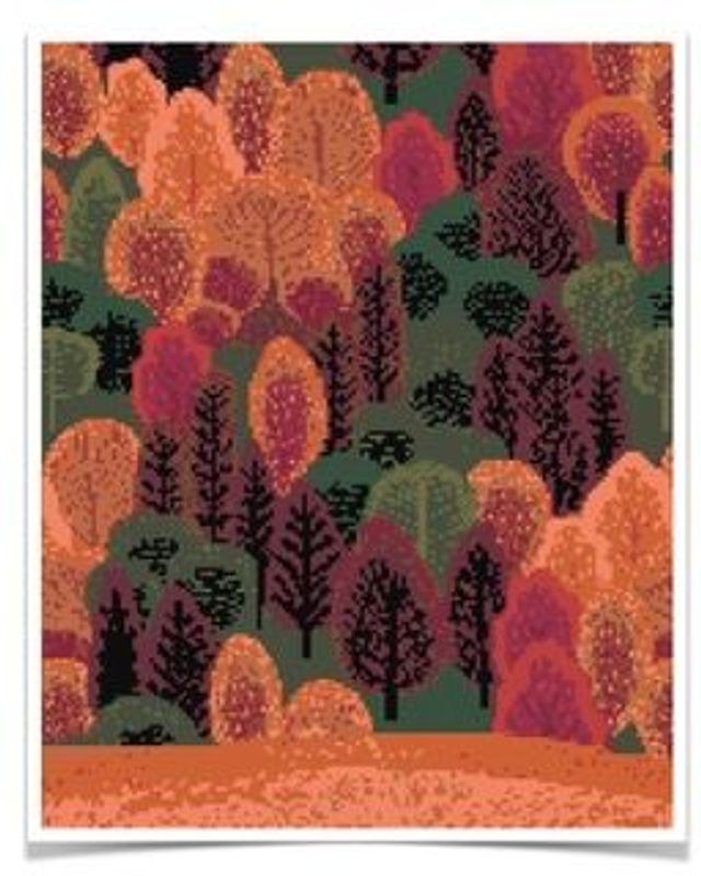 Grille Arbres en automne