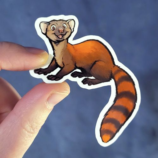 Ring-tailed vontsira sticker