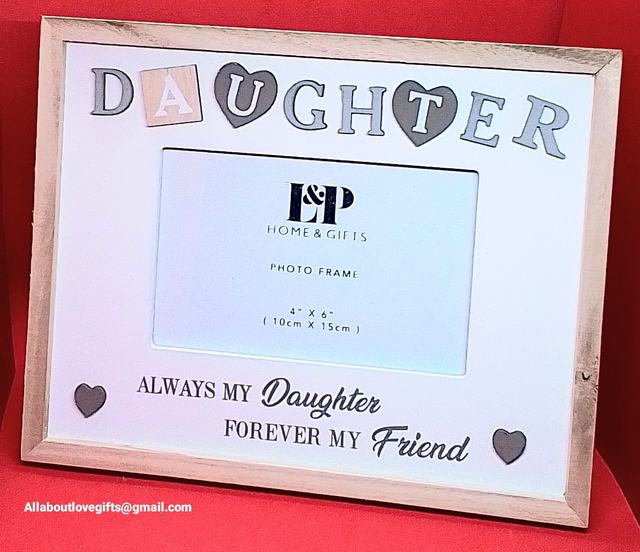 Daughter Photo Frame Modern Wood Design 
