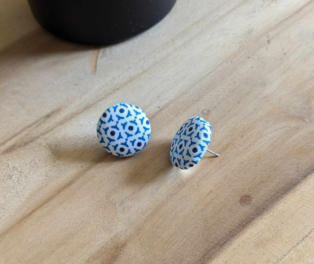 Boucles d'oreilles bouton