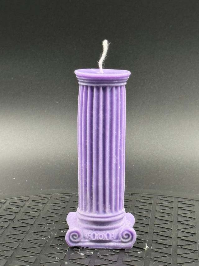 Romeinse Kolom - Romantische kaars gemaakt van Soya Wax