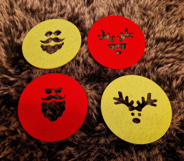 Vilt Kerst Onderzetters