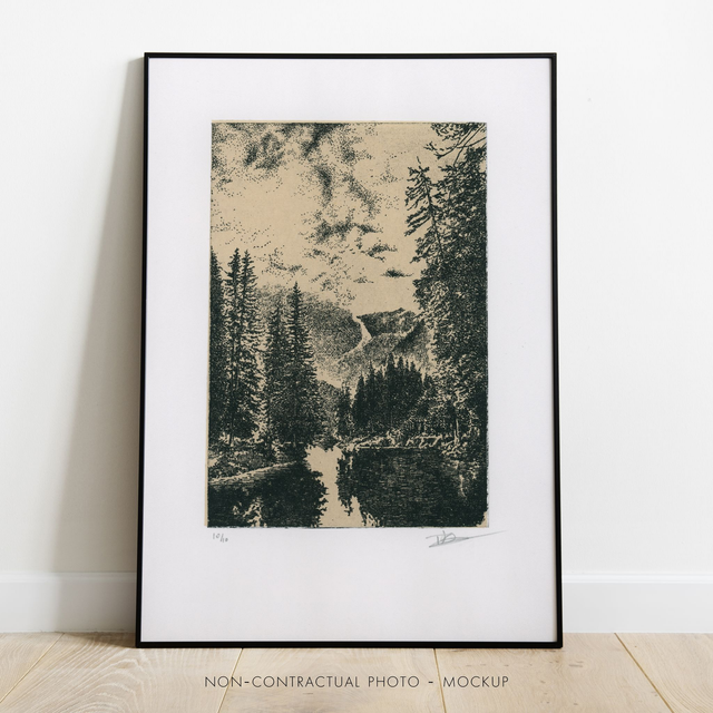 Fine art etching / Not framed / Landscape I