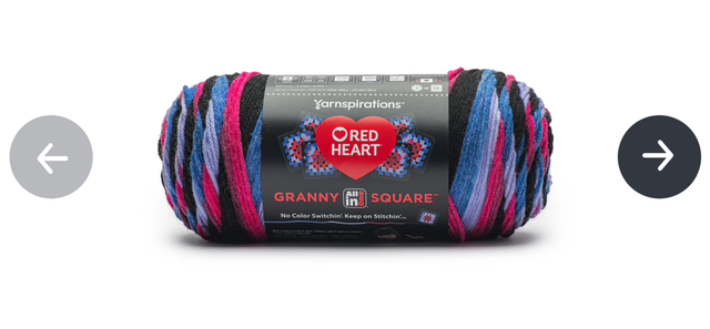 Red Heart Granny Square hyper violet