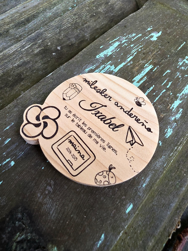 Magnets personnalisés • Bois de cèdre 