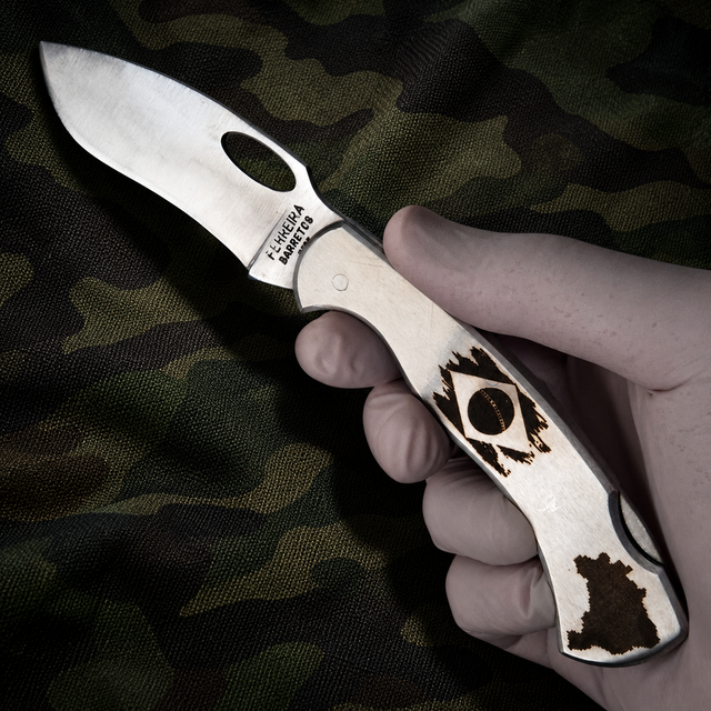 Canivete EDC Bruto Barretos Original 9cm Aço Inox 420 Brasil