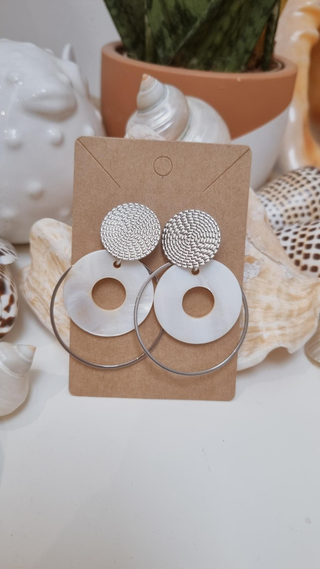 Boucles d'oreilles nacre