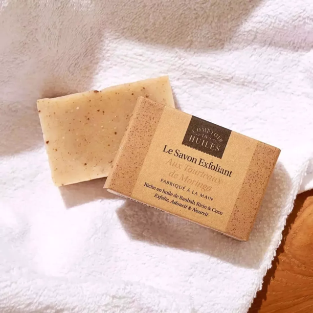 Savon Exfoliant - Tourteaux de Moringa BIO 100g 