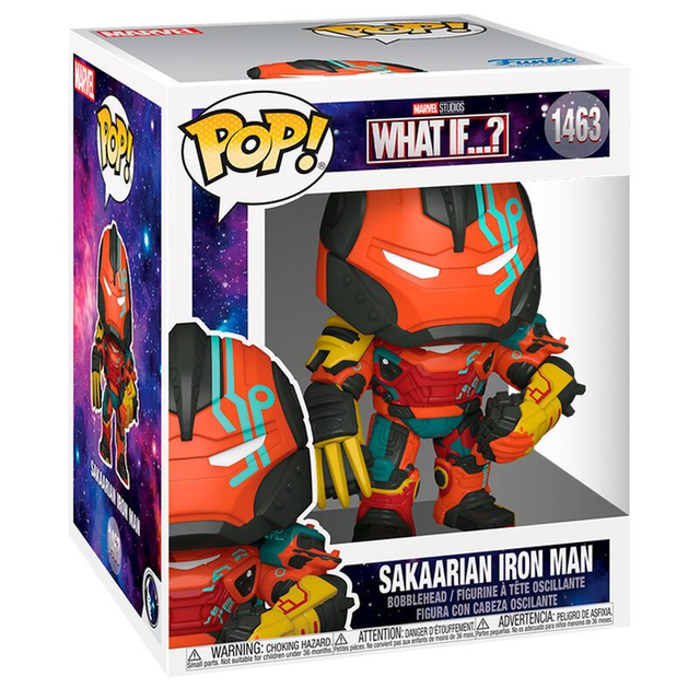 Funko - Super Marvel What IF Sakaarian Iron Man 15 cm POP!