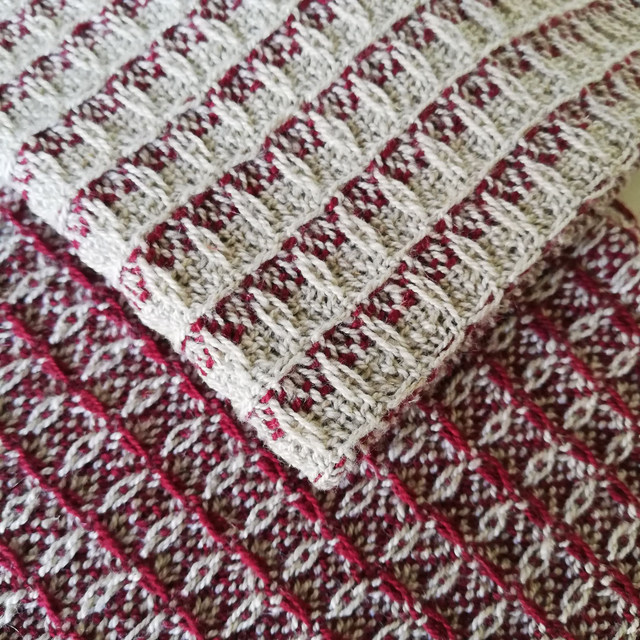 Lot de 2 lavettes en coton-lin bio tissées main - 30x30 cm