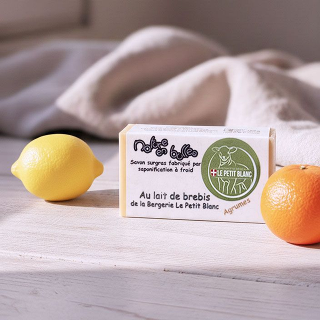 Savon aux agrumes - lait de brebis - 100g