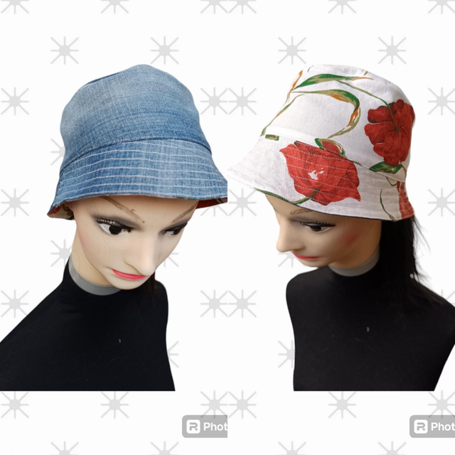  Bob réversible coquelicot 