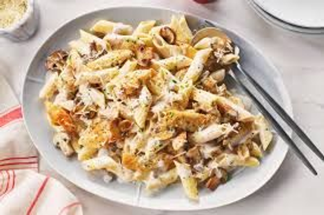 Plat du Jeudi 5 Février - POULET CREME & PENNE RIGATE