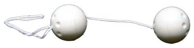 Liebeskugeln Plastik, weiß