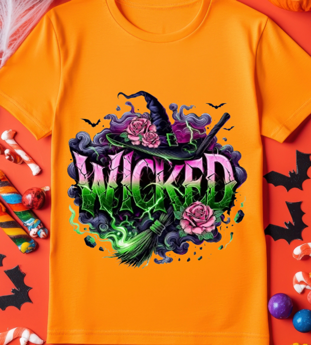  Halloween wicked T-shirt kids (HK1)