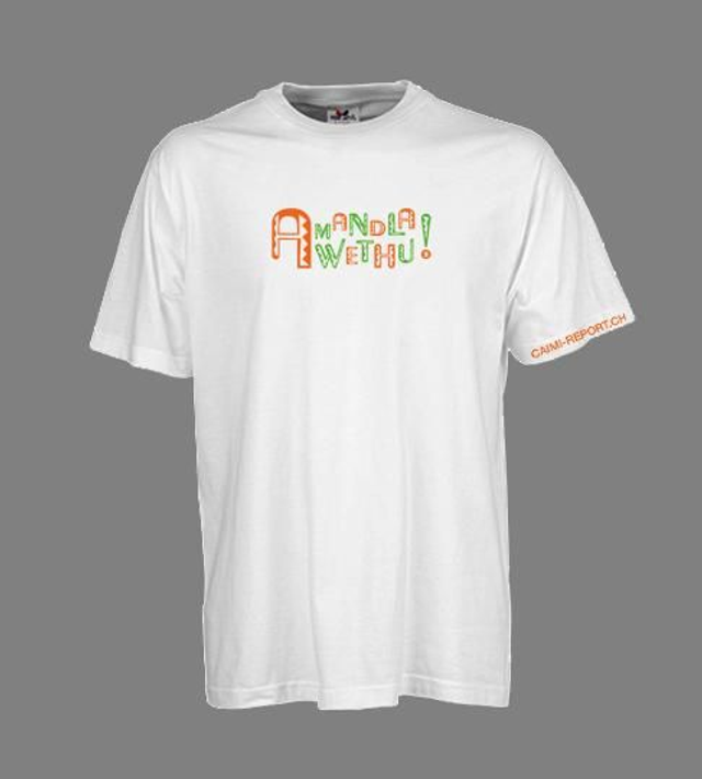 T-Shirt weiss Unisex «Amandla Awethu»