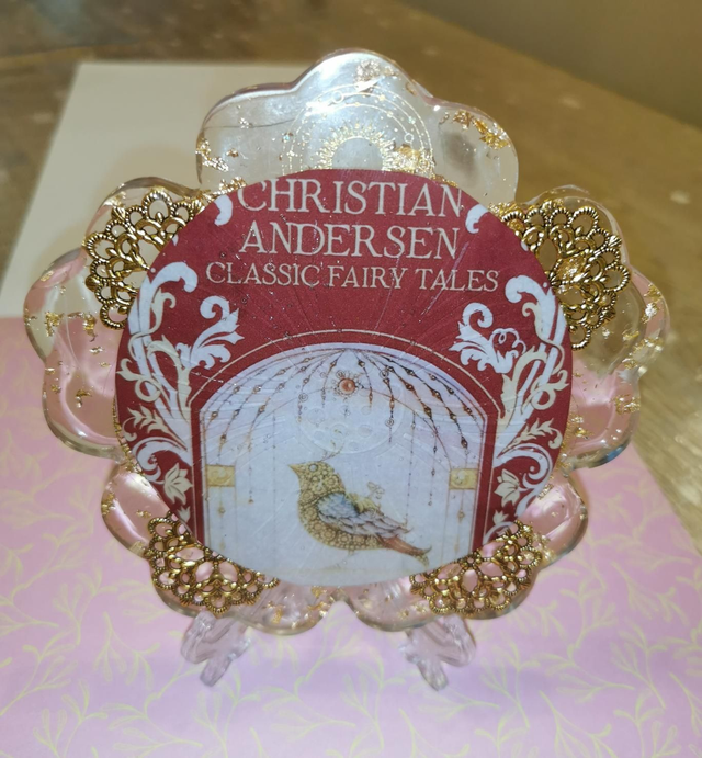 Sous verre décoratif rossignol 