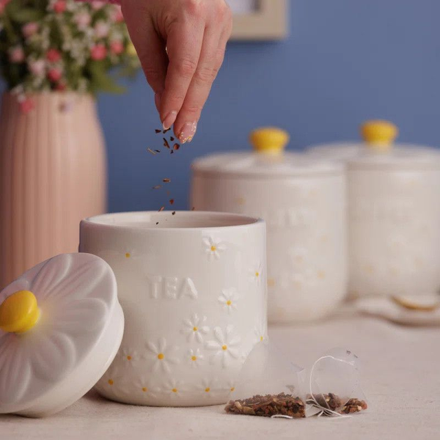 Price &amp; Kensington Daisy Tea Coffee Sugar Jar Set 