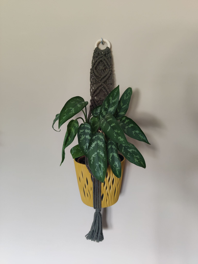 Suspension pour plantes - Kaki - Grand pot