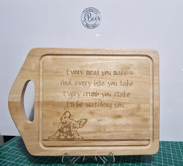 Engraved Chopping Board ( French Bulldog)