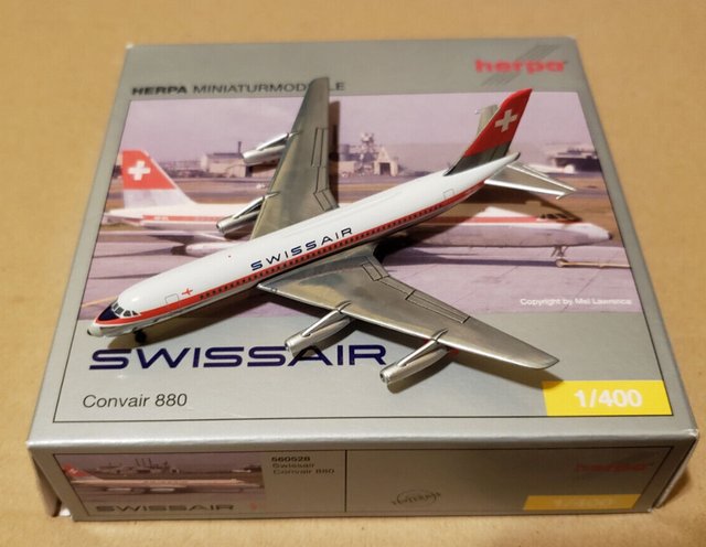 Swissair Convair 880 (HB-ICL), 1:400 HERPA
