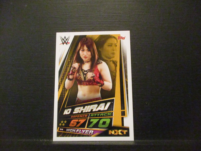 IO Shirai - NXT Slam Attax Universe Original Trading Card #114