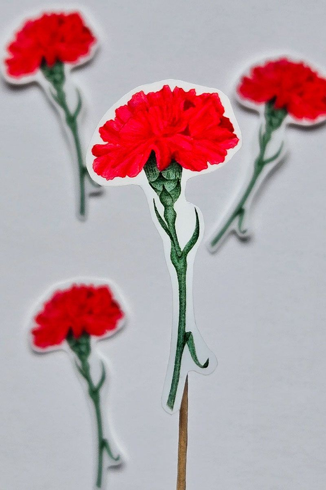 Sticker fleur oeuillet