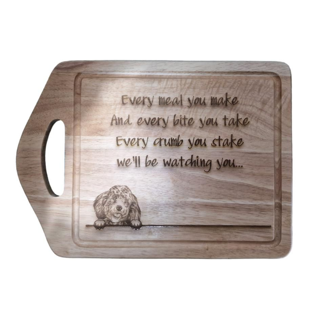 Engraved Chopping Board ( Cockerpoo)