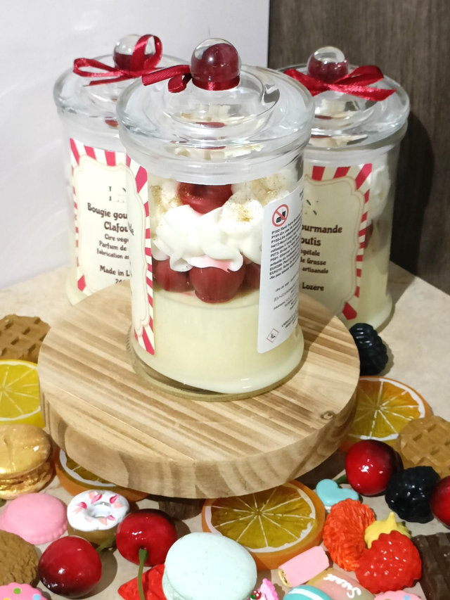 Bougie bonbonnière gourmande clafoutis
