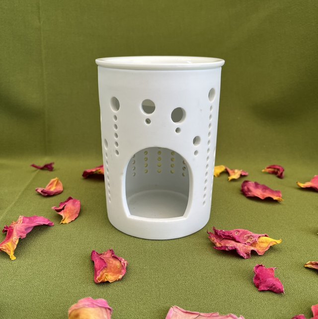 Brûleur à Fondants en porcelaine Blanc Mat