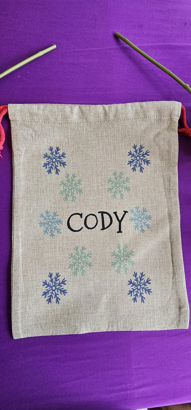 Personalised Christmas Sack Double side