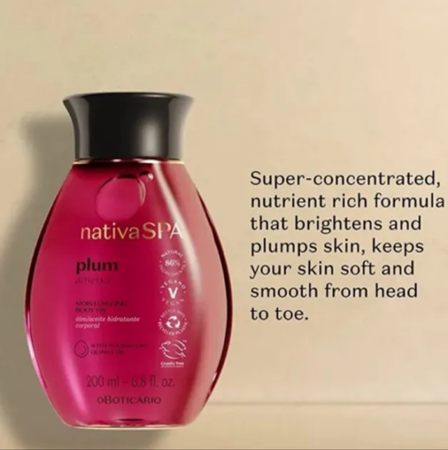 Nativa Spa Óleo Hidratante Ameixa 200ml Plum Body Oil