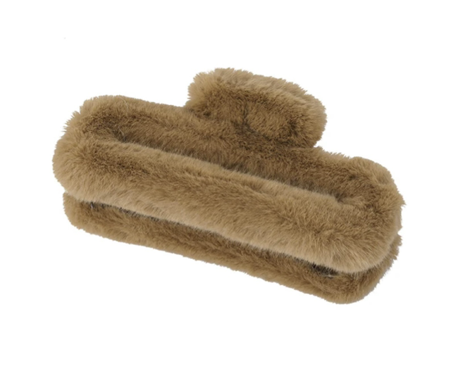 Haarklem Fluffy Straight XXL Brown