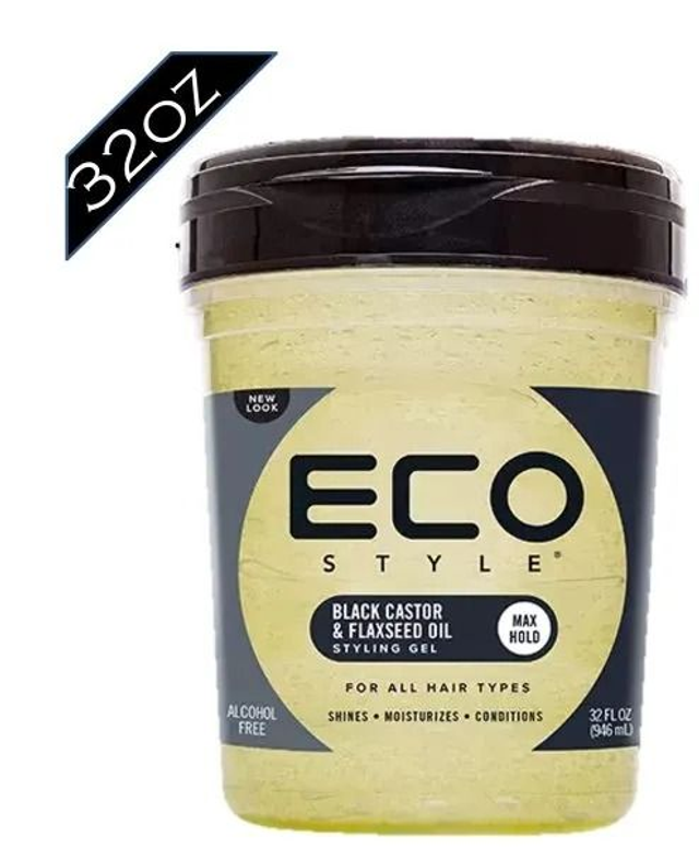 ECO: STYLING GEL - 32OZ BLACK CASTOR OIL