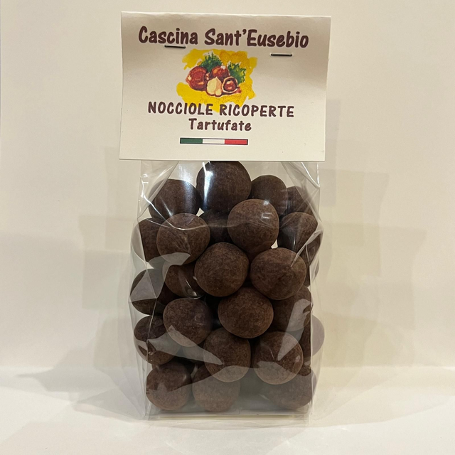 Nocciole Ricoperte Cioccolato Fondente extra Tartufate
