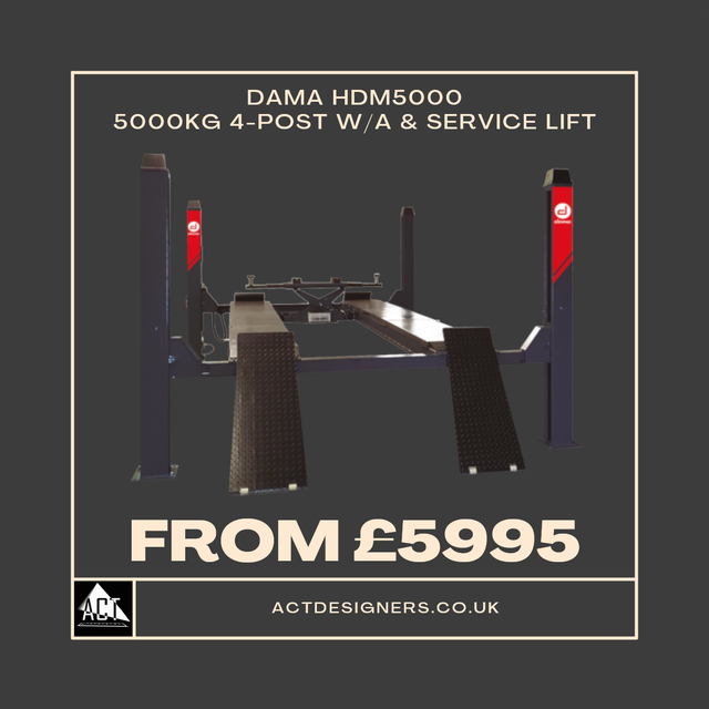 Dama HDM5000 4-Post Wheel-Alignment/Service Lift 