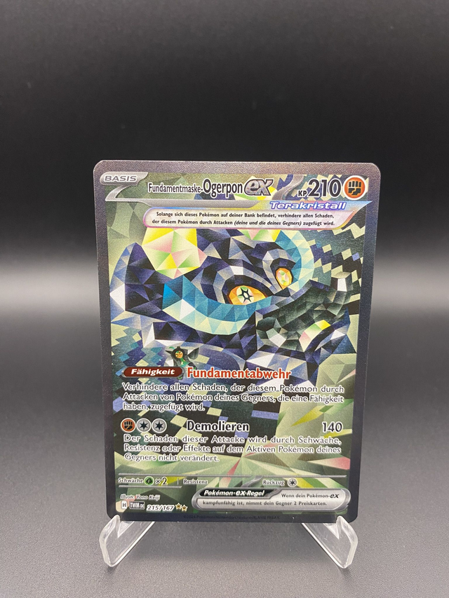 Fundamentmaske-Ogerpon EX (215/167) Maskerade im Zwielicht - Near Mint - DE - Special Illustration Rare