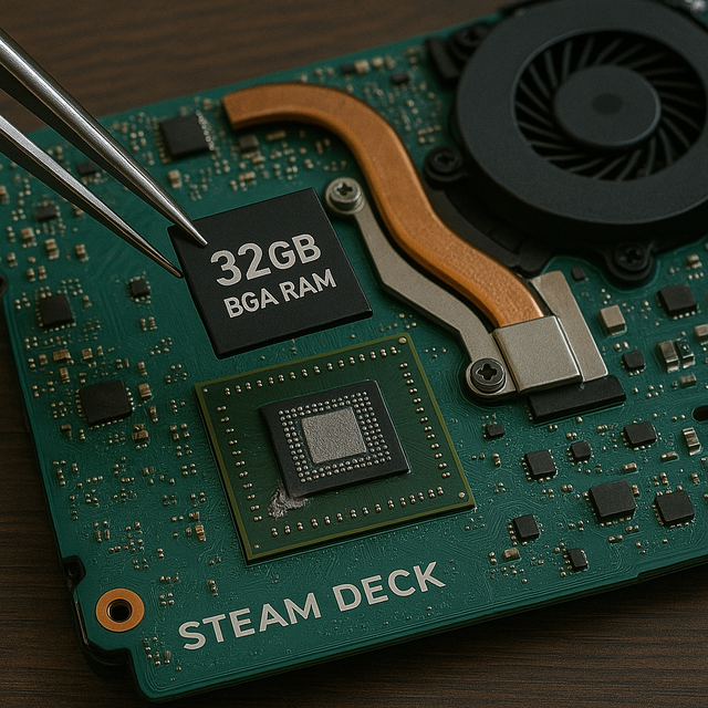 Steam Deck LCD 32gb ram update prepayment
