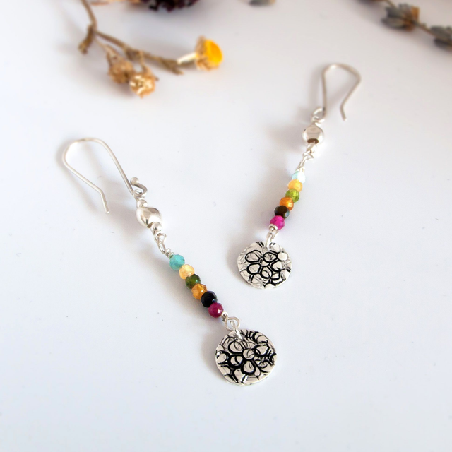 Pendientes de plata 925 y piedras