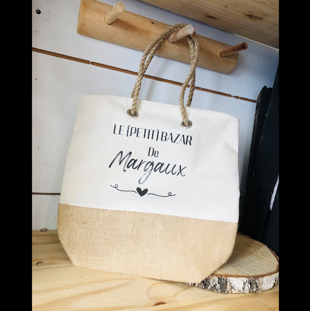 Sac cabas le (petit) bazar de Prénom 