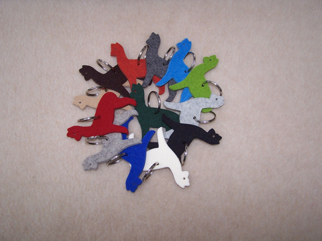 Anhänger Alpaka, Filz