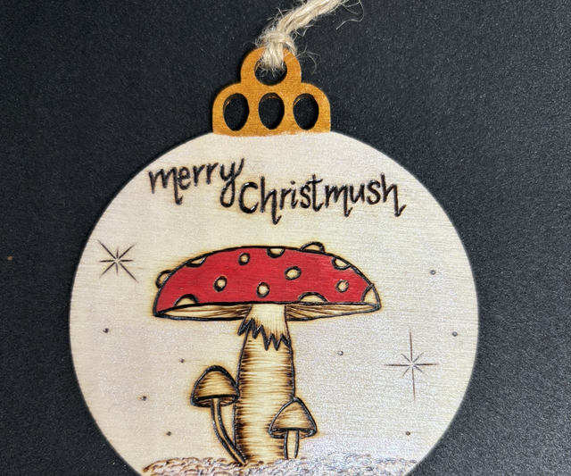 Merry christmush hanging decoration 
