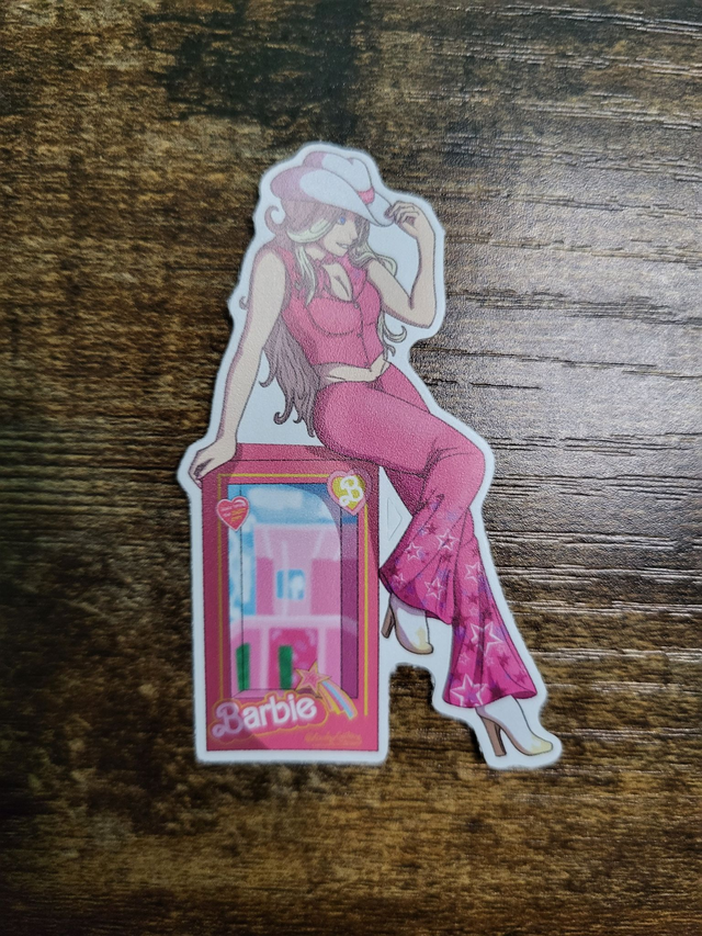 Cowgirl Barbie Sticker