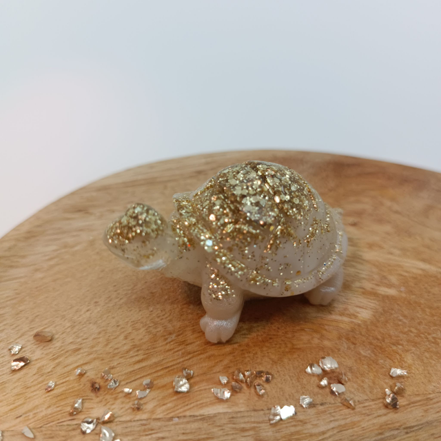 Tortue - Blanc et Or